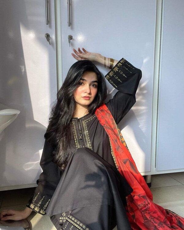 Most Demanding Three Piece With Embroidery work