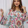 Check and Sleek majolica print co ord set