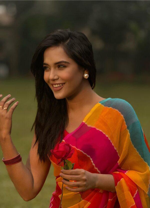☘প্রিমিয়াম জর্জেট শাড়ি