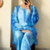 Check and sleek majolica print co ord set