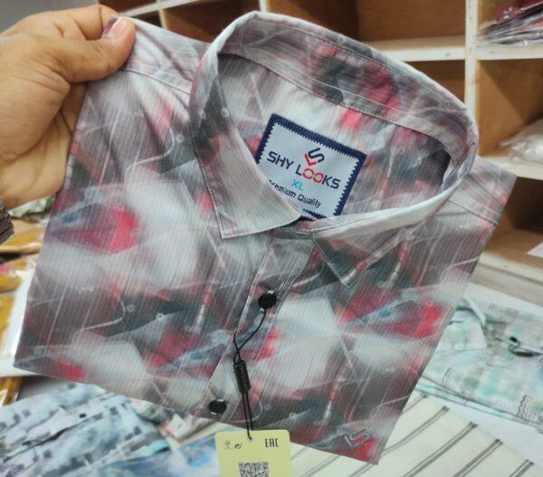 Luxury China Magnet Cotton Signature full Sleeve Print Shirt