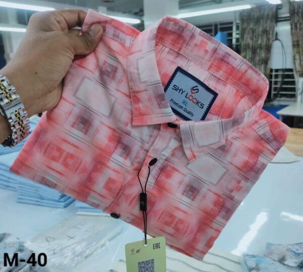 Luxury China Magnet Cotton Signature full Sleeve Print Shirt
