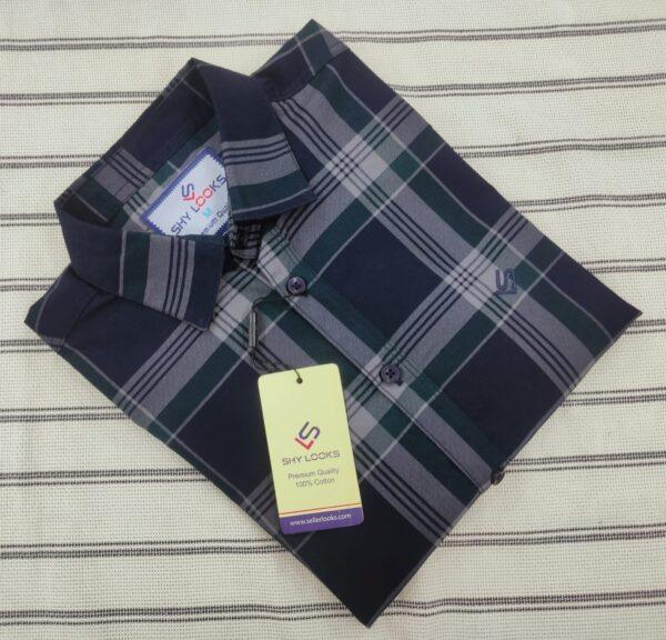 Indian Premium Cotton Double Part Check Shirt (full sleeve)