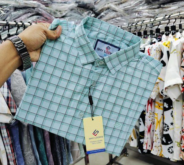 Pure Cotton full Sleeve Check Shirt for Men's