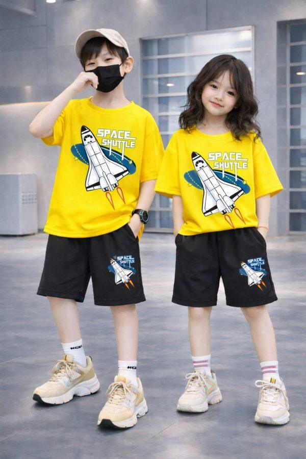 Drop Shoulder Baby TShirt and Pant Set